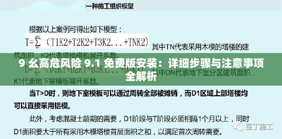 9 幺高危风险 9.1 免费版安装：详细步骤与注意事项全解析