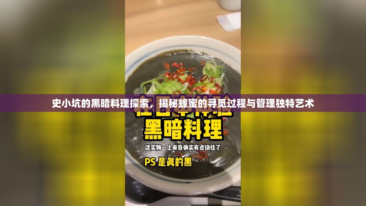 史小坑的黑暗料理探索，揭秘蜂蜜的寻觅过程与管理独特艺术