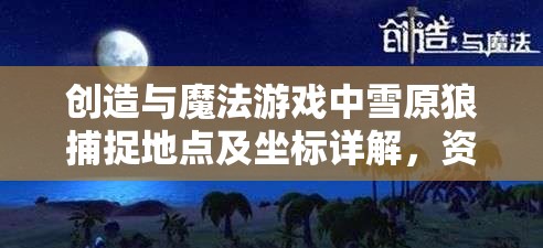 创造与魔法游戏中雪原狼捕捉地点及坐标详解，资源管理重要性及高效捕捉策略