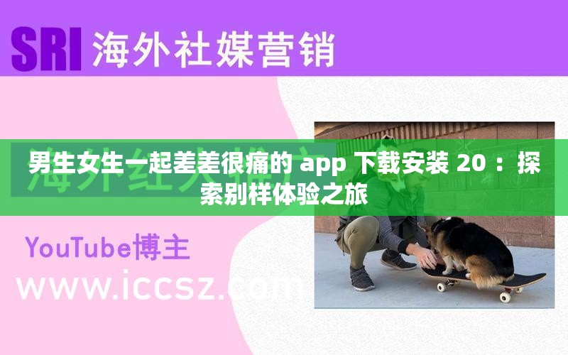 男生女生一起差差很痛的 app 下载安装 20 ：探索别样体验之旅