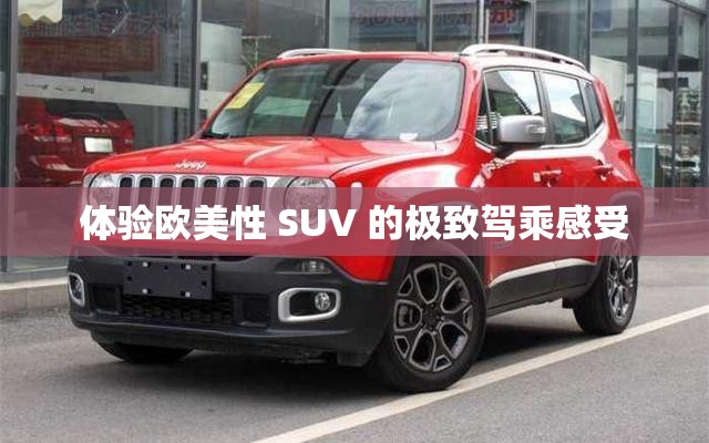 体验欧美性 SUV 的极致驾乘感受