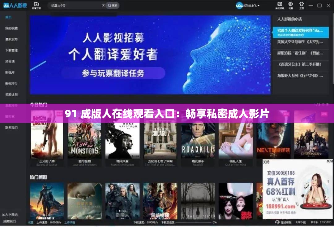 91 成版人在线观看入口：畅享私密成人影片