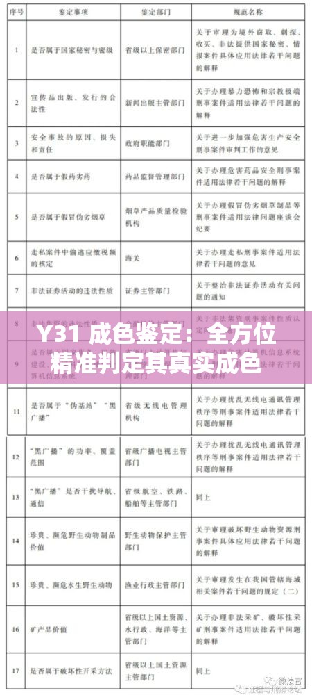 Y31 成色鉴定：全方位精准判定其真实成色