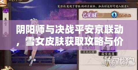 阴阳师与决战平安京联动，雪女皮肤获取攻略与价值最大化指南