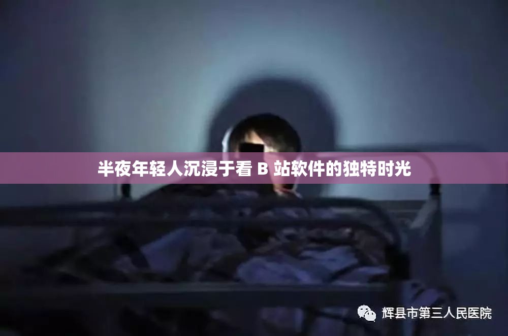 半夜年轻人沉浸于看 B 站软件的独特时光