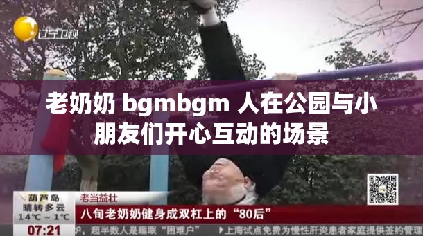 老奶奶 bgmbgm 人在公园与小朋友们开心互动的场景