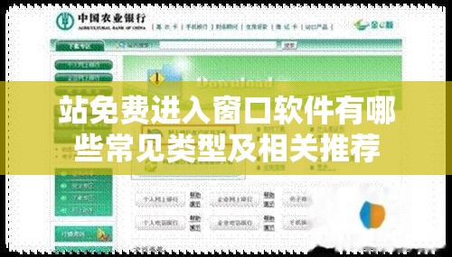 站免费进入窗口软件有哪些常见类型及相关推荐