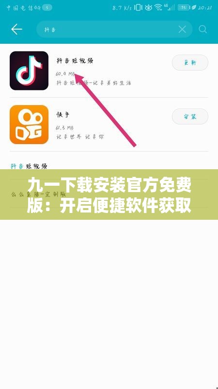 九一下载安装官方免费版：开启便捷软件获取之门