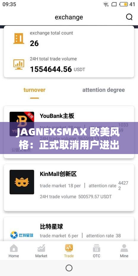 JAGNEXSMAX 欧美风格：正式取消用户进出限制啦