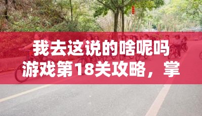 我去这说的啥呢吗游戏第18关攻略，掌握解锁资源管理高效之道的秘诀