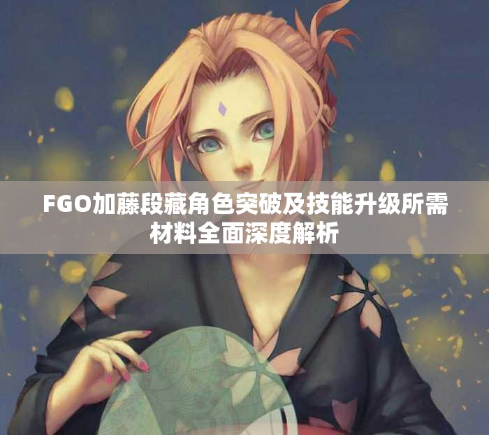 FGO加藤段藏角色突破及技能升级所需材料全面深度解析