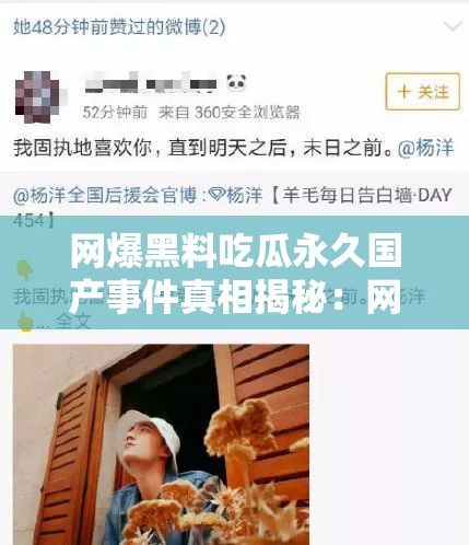 网爆黑料吃瓜永久国产事件真相揭秘：网友热议背后的故事与影响深度解析