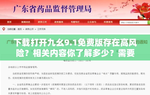 下载打开九幺9.1免费版存在高风险？相关内容你了解多少？需要强调的是，下载使用这类未经授权的软件可能涉及侵权和违反法律法规，不建议进行此类操作