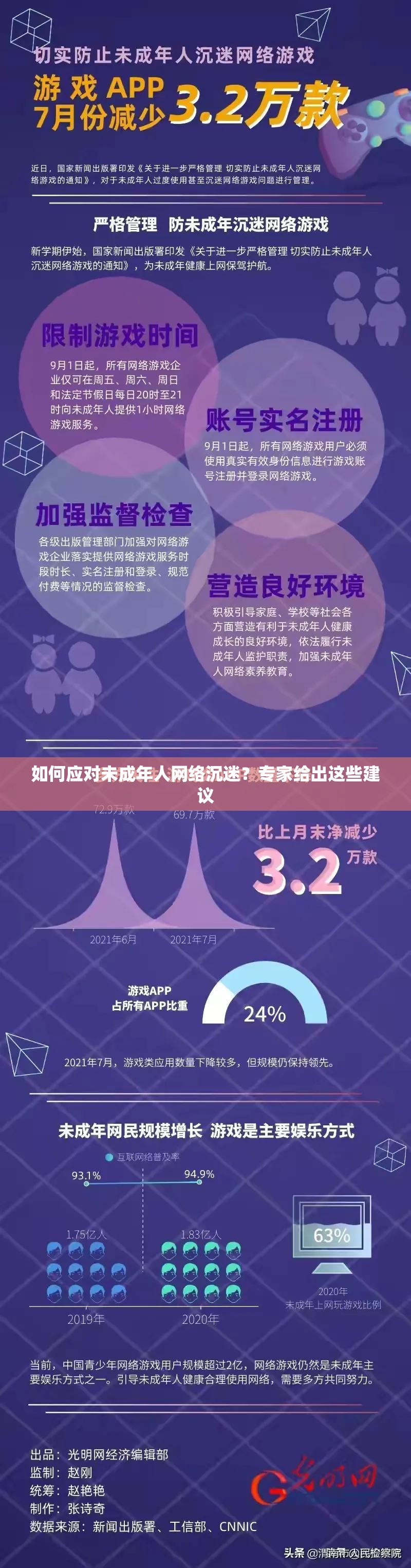 如何应对未成年人网络沉迷？专家给出这些建议