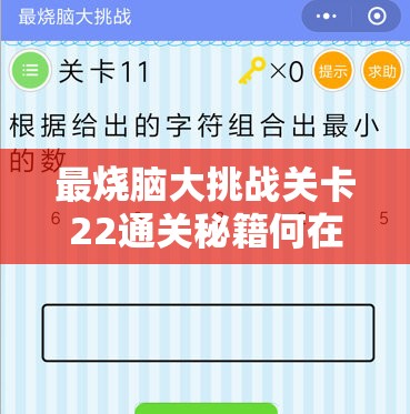 最烧脑大挑战关卡22通关秘籍何在？揭秘第二十二关答案的惊人演变历程