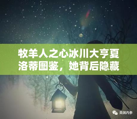 牧羊人之心冰川大亨夏洛蒂图鉴，她背后隐藏着哪些不为人知的秘密？