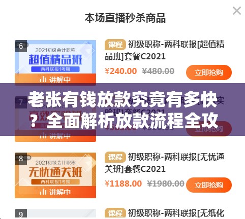 老张有钱放款究竟有多快？全面解析放款流程全攻略