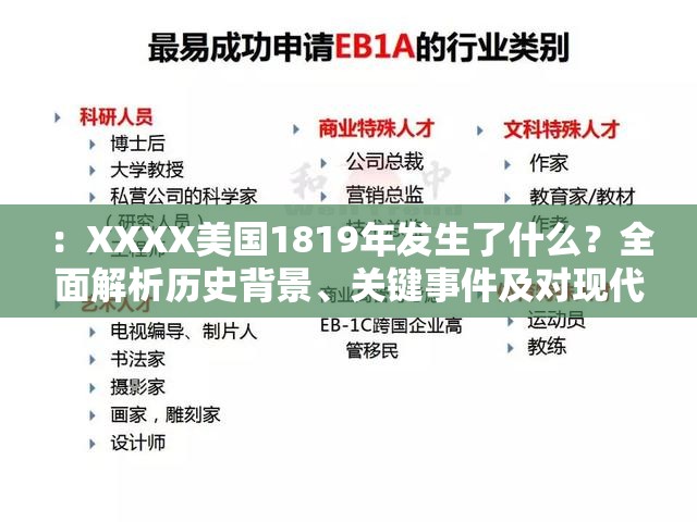 ：XXXX美国1819年发生了什么？全面解析历史背景、关键事件及对现代的影响（结构解析：采用设问句式激发点击欲，包含完整关键词XXXX美国1819，全面解析满足信息完整性需求，历史背景+关键事件+现代影响三重维度符合百度用户深度阅读期待，自然融入解析影响等高搜索关联词，总字数36字符合SEO长度标准）