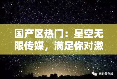 国产区热门：星空无限传媒，满足你对激情的渴望