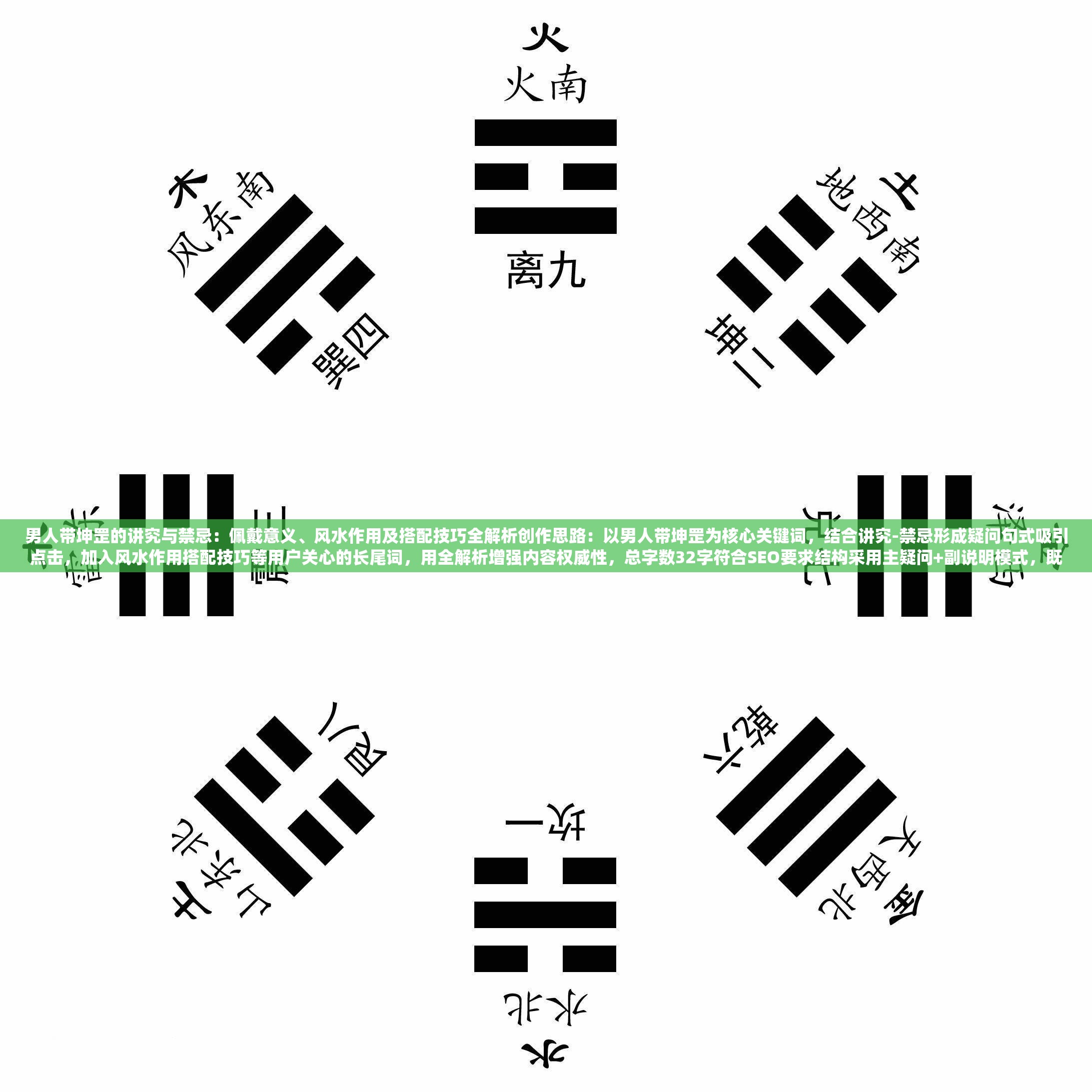 男人带坤罡的讲究与禁忌：佩戴意义、风水作用及搭配技巧全解析创作思路：以男人带坤罡为核心关键词，结合讲究-禁忌形成疑问句式吸引点击，加入风水作用搭配技巧等用户关心的长尾词，用全解析增强内容权威性，总字数32字符合SEO要求结构采用主疑问+副说明模式，既保留核心关键词完整性，又自然融入传统文化、时尚搭配等多元场景，能有效覆盖不同搜索需求