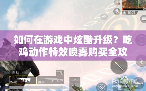 如何在游戏中炫酷升级？吃鸡动作特效喷雾购买全攻略揭秘！